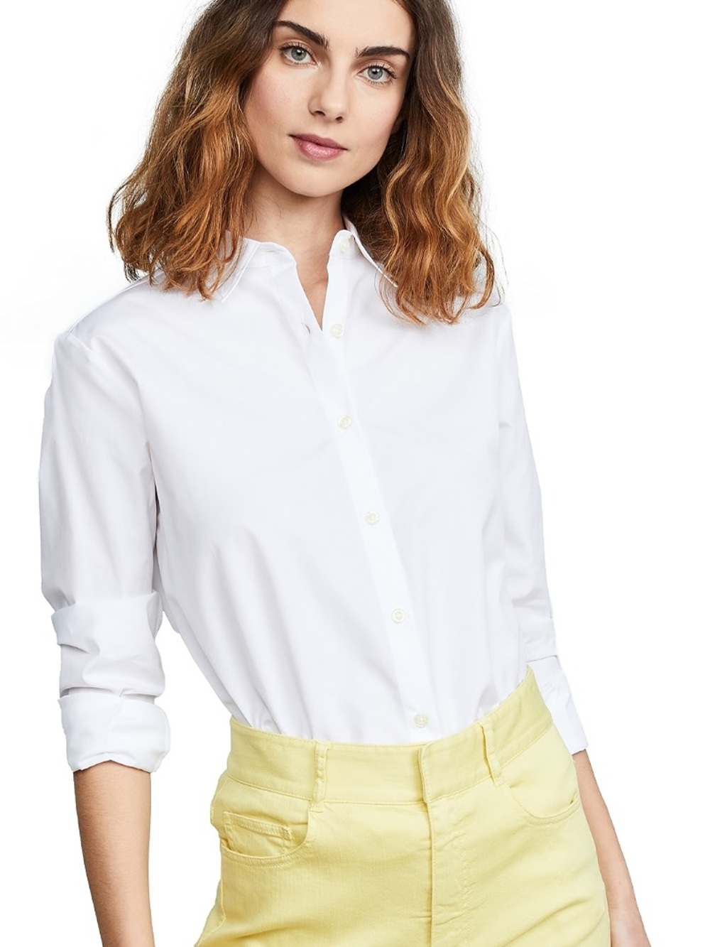 KULE Button Down Up 100% Cotton Shirt White Size Large